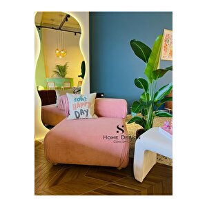 Bellini Orta Modül Modüler Tekli Koltuk / Berjer, Fitilli, Pembe
