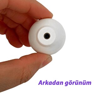 15 Adet Yasemin Kulp Beyaz Polimer Düğme Kulp Mantar Mobilya Mutfak Dolabı Çekmece Kulbu Kulpları