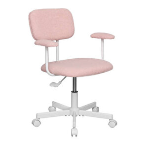 Teddy Ofis Ve Çalışma Sandalyesi-pembe 64x74-83x63 Cm
