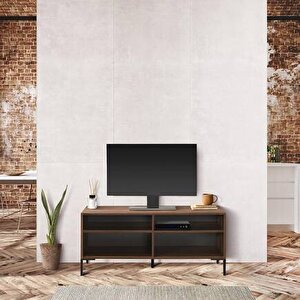Roma Modüler Tv Ünitesi - Koyu Ceviz (oslo Ceviz) 120x53x48 Cm (gxyxd)
