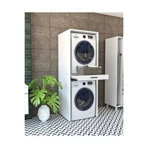 Banyo Dolabı Çamaşır Ve Kurutma Makinesi Dolabı Çekmeceli