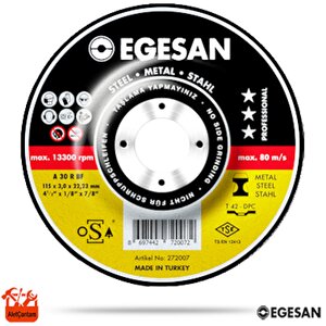Egesan Metal Kesici Disk Spiral Flex Taşı 230 Mm (230x3 Büyük Boy)