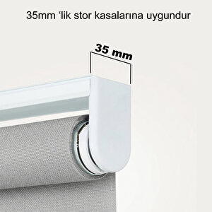 Stor Zebra Perde Montaj Aparati (10'lu_paket) Metal, Dar - 3.5 Cm 0,35 mm