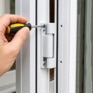 Pvc Kapı Menteşesi Pimapen 100mm Beyaz (plastik Değildir)