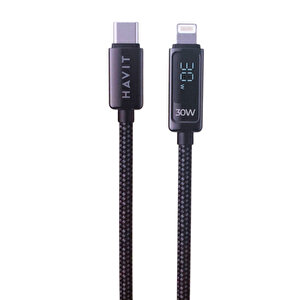 Cb6246 Pd30w Type-c To Lightning (iphone) Göstergeli Şarj Kablosu