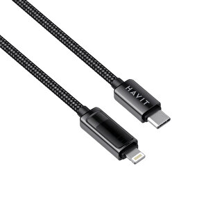Cb6246 Pd30w Type-c To Lightning (iphone) Göstergeli Şarj Kablosu