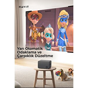 Pj211 Pro Hd Smart Projeksiyon Cihazı 1080p Desteği  (youtube, Netflix, Exxen, Disney+)