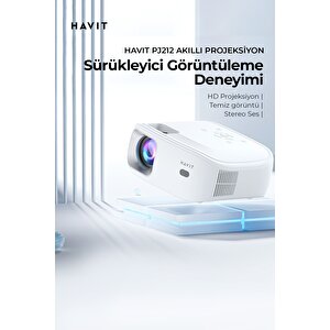 Pj212 Full Hd 1080p Taşınabilir Projeksiyon Cihazı - Wifi, 270 Ansi, Bluetotoh, Screen Mirror