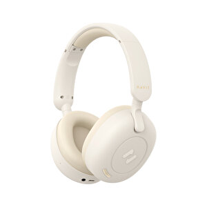 Havit H655BT Hibrit ANC Kablosuz Kulaklık - 76 Saat Batarya, Enc, Anc, Çift Cihaz Desteği, Hi-Res Audio - Bej