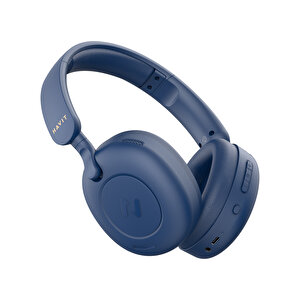 Havit H655bt Hibrit ANC Kablosuz Kulaklık - 76 Saat Batarya, Enc, Anc, Çift Cihaz Desteği, Hi-Res Audio - Mavi