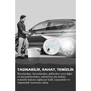 Şarjlı Ve Yüksek Basınçlı Oto Yıkama Makinesi Ve Sulama Tabancası Bahçe Yıkama Makinesi