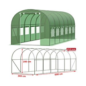 Hobi Bahçe Serası 600 X 300 X 200 Cm