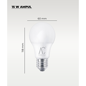 15w Led Ampul 3200k Sarı Işık 10 Adet