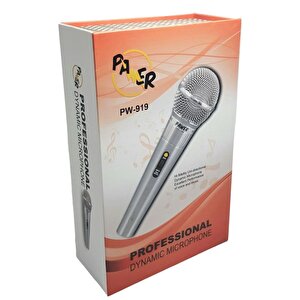 Pw-919 Profesyonel El Tipi Mikrofon 5mt Kablolu