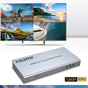 Novacom Hdmi 4x1 Quad Switch Multi-Viewer 4k 30hz