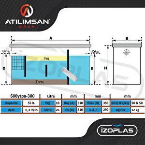 0,3 Lt/sn Yağ Ayırıcı