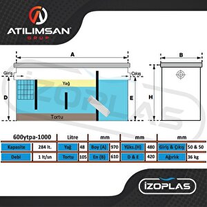 1 Lt/sn Yağ Ayırıcı