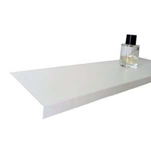 50 Cm Mat Beyaz Mdf Uçan Duvar Rafı Gizli Bağlantı Kitaplık
