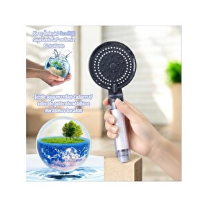 Kireç Önleyici Özellikli,su Tasarruflu Duş Başlığı 5 Fonksiyonlu.(5 Adet Yedek Filtreli)