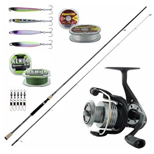Yekoutdoor Okuma Profesyonel Lrf Seti Okuma Wave Power 228 Cm 2-12 Gr Lrf Kamışı&okuma Revenger Rv-25 Fd Olta Makinesi