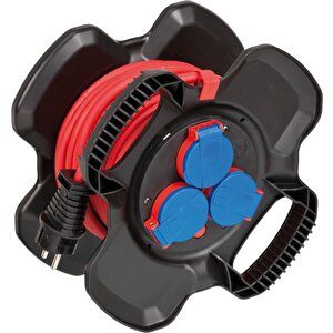 Rubber Gum Serisi Ip44 Lisanslı 10 Metre Uzatmaya Sahip H07rn-f 3g1.5 Makaralı Kablo