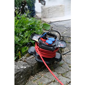 Rubber Gum Serisi Ip44 Lisanslı 10 Metre Uzatmaya Sahip H07rn-f 3g1.5 Makaralı Kablo