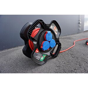 Brennenstuhl Rubber Gum Serisi Ip44 Lisanslı 10 Metre Uzatmaya Sahip H07rn-f 3g1.5 Makaralı Kablo