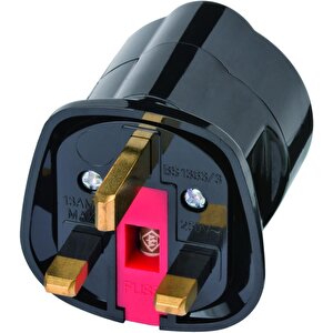 Türkiye - İngiltere Fiş Sistemine Uyumlu Ip20 Lisanslı Topraklı Travel Adaptör Dönüştürücü