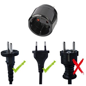 Türkiye Fiş Sistemi Usa-kanada-meksika-japonya Ülkeleri Uyumlu Ip20 Lisanslı Topraklı Travel Adaptör Dönüştürücü