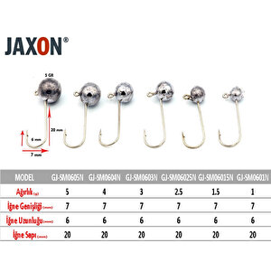 Gj-sm06025n Jaxon Sumato Lrf Jighead 2.5 Gr
