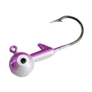 Jighead - Zoka - Kurşunlu Olta İğnesi - (xh-a 02) - Mor Beyaz - 6 Gr