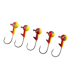 Jighead - Zoka - Kurşunlu Olta İğnesi - (xh-a 02) - Sarı Kır. - 18 Gr