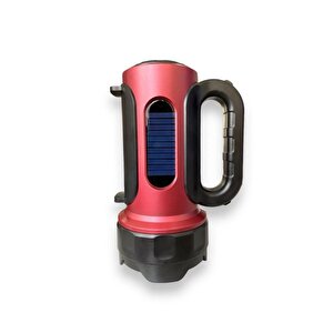 Ps-t93 30w Uzun Menzilli Solar Panelli Powerbank+usb Çıkış S.o.s Lu Ultra Güçlü Ledli Şarjlı Feneri