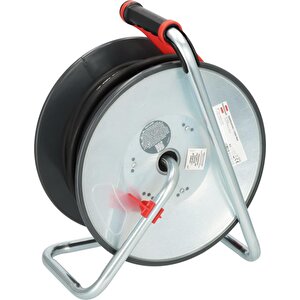 Professional Steelcore Serisi H07rn-f 3g2.5 Kablolu Sigorta Şalterli Ip44 Lisanslı 25 Metre Makaralı Priz