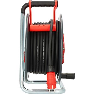 Professional Steelcore Serisi H07rn-f 3g2.5 Kablolu Sigorta Şalterli Ip44 Lisanslı 25 Metre Makaralı Priz