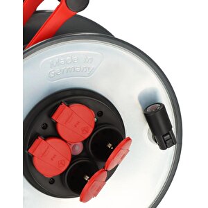Brennenstuhl Professional Steelcore Serisi H07rn-f 3g2.5 Kablolu Sigorta Şalterli Ip44 Lisanslı 25 Metre Makaralı Priz