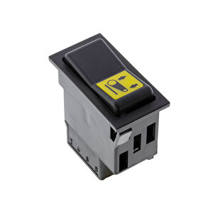 Universal Şaft Yukarı Aşağı Düğmesi Anahtarı 6 Pin Rocker Switch - Ampullü 24v