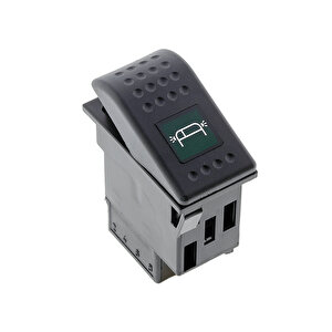 Universal Pozisyon Lamba Düğmesi Anahtarı 2 Pin Rocker Switch Buton - Ampullü 24v