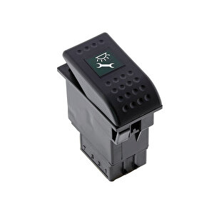 Universal Işık Ayar Düğmesi Anahtarı 2 Pin Rocker Switch Buton - Ampullü 12v