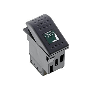 Universal Sürücü Koltuğu Aydınlatma Lamba Düğmesi Anahtarı 2 Pin Rocker Switch Buton - Ampullü 24v