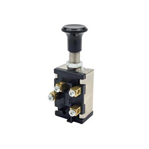 Çiftli Çekme Far Anahtar Paso Metal Somun Klemensli (off-on-on) Çiftli Bas Çek Toggle Switch Ref Oe: 6rd 905 343-002