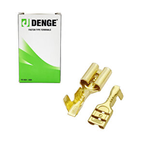 4.8mm Kablo Ucu Dişi Terminal Sarı Kablo Pabuç (paket İçeriği 500 Adettir)