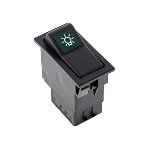 Universal Ana Işık Düğmesi Anahtarı 5 Pin Rocker Switch - Ampullü 24v