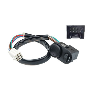 Opel Astra 98, Vectra, Zafira, Meriva 02, Corsa 02 - Ayna Ayar Düğmesi - 8 Pin