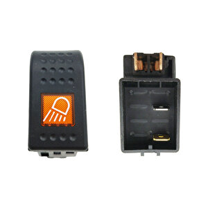 Universal Büyük Tip Traktör Ön Çalışma Lamba Anahtar Düğme Rocker Switch 2 Pin (off-on) Ampullü 12v