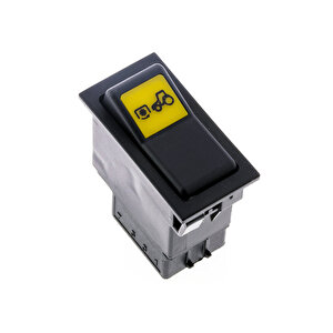 Universal Ön Pto Yardımcı Kuvvet Düğmesi Anahtarı 2 Pin Rocker Switch - Ampullü 24v