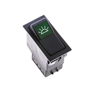 Universal Iç Aydınlatma Lamba Düğmesi Anahtarı 5 Pin Rocker Switch - Ampullü 24v