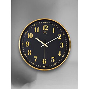 Galaxy D-218-a-9 Eskitme Kadran 30 Cm Sessiz Akar Duvar Saati Gold-lacivert
