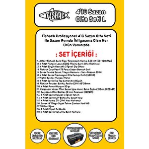 Tam Takım Sazan Olta Seti - 4'lü Set - L - 3.30mt/50-100gr