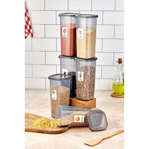 Okyanus Home 6 Adet Etiketli Saklama Kabı 1750 Ml